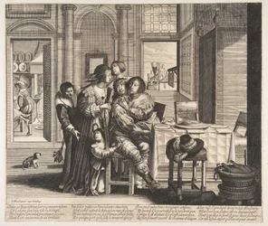 Den förlorade sonen i ett hus med dåligt rykte, ca. 1636.