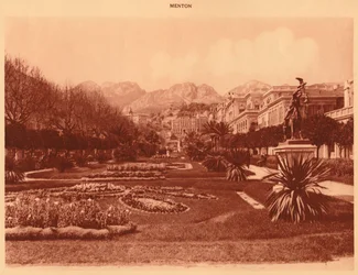 The Public Garden, Menton, 1930.