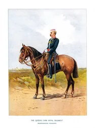 Queens Own Royal Regiment, Staffordshire Yeomanry, c1890