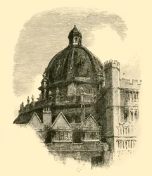 Radcliffe Library, från Quadrangle of Brasenose, 1898.