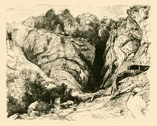 The Ravine at Delphi Scene of the Repulse of the Galles., 1890.