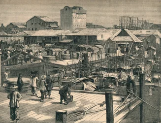 The Recent Riots at Canton, c1883.
