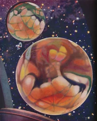 Den röda planeten studerade genom det moderna teleskopet, c1935