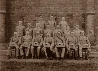 Regementspolisen i 1st Royal Munster Fusiliers, Rangoon, Burma, 1913