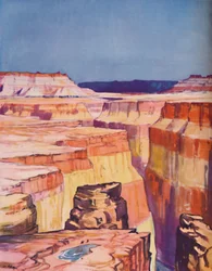 Colorado Canyons rika färg, 1935
