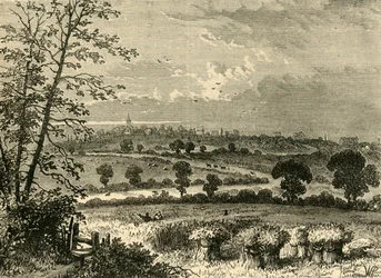 The Roman Road, Tufnell Park, 1838, c1876.