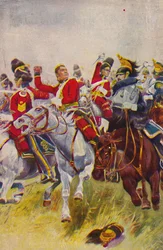 The Royal Scots Greys. The Charge of the Grays at Waterloo, 1815, 1939.