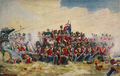 De kungliga skottarna. Torget vid Quatre Bras, 1815, 1939