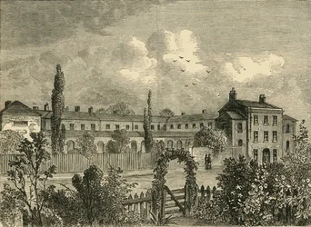 Royal Veterinary College, 1825, c1876.