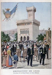 San Marino-paviljongen vid världsutställningen 1900, Paris, 1900