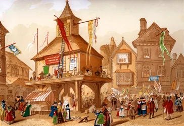 Shakespeares jubileum i Stratford upon Avon, c1850