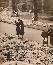 The State Funeral of King George V at Windsor: minneskransar, 1936