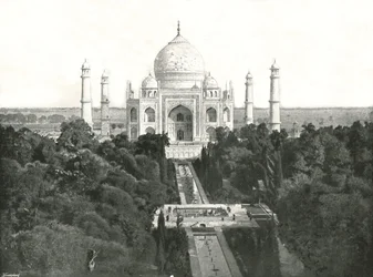 Taj Mahal, Agra, Indien, 1895.