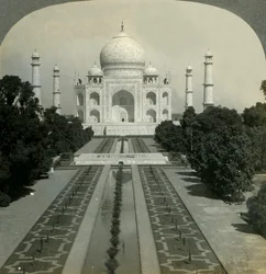 Taj Mahal, Agra, Indien, 1902.