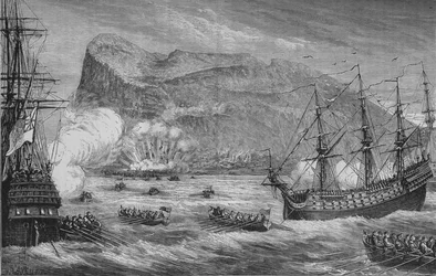 Intagandet av Gibraltar, augusti 1704, c1880