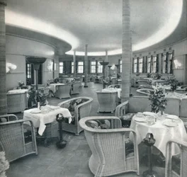 Tea Lounge i Conte Di Savoia, 1933