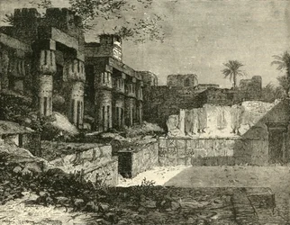 Templet i Luxor, 1890.