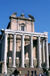 Antoninus och Faustinas tempel, Rom, 141 e.Kr