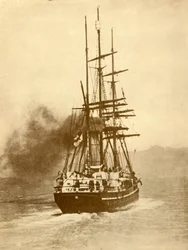 Terra Nova, en känd valfångare som har deltagit i flera brittiska antarktiska expeditioner, c1