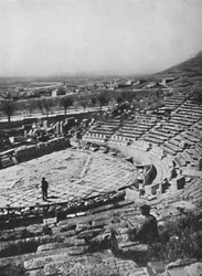 Dionysos teater på Akropolis södra sluttning, 1913