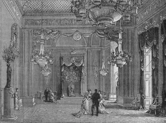 The Throne Room, Buckingham Palace, Westminster, London, c1875 1878