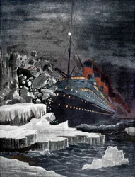 Titanic kolliderar med ett isberg, 1912