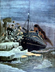 Titanic kolliderar med ett isberg, 1912