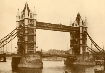 Tower Bridge, London, c1930.