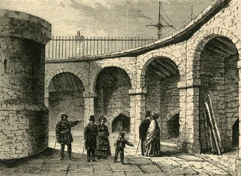 Tornmenageriet omkring 1820, c1872.