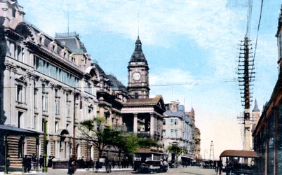 Stadshusets nya tillbyggnad, Melbourne, Australien, 1912
