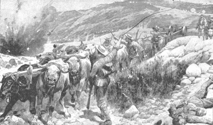 The Transvaal War, 1899-1901: The Bluejackets Saving a Gun, 1901.