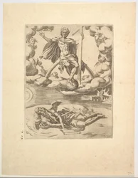 The Triumph of Divinity eller Eternity från The Triumphs of Petrarch, ca. 1548-49.