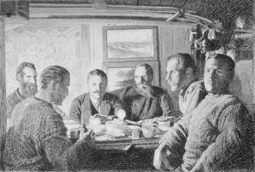 Den övre delen av nattvardsbordet. 15 februari 1895, 1897