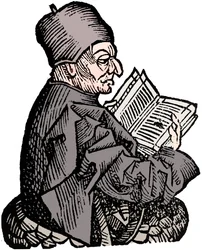 The Venerable Beda c673-735, anglosaxisk teolog, forskare och historiker, 1493