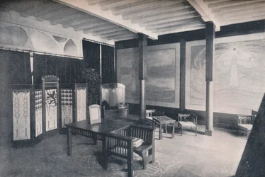 Den holländska sektionens vestibul vid Turin-utställningen, 1902
