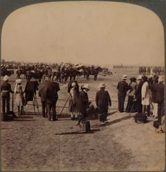 Vicekonungen Lord Curzon och Lord Kitchener vid Great Durbar Review, Delhi, Indien, 1903