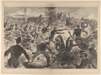 Kriget för unionen, 1862 - A Bajonettladdning Harpers Weekly, Vol. VII, 12 juli 1862.