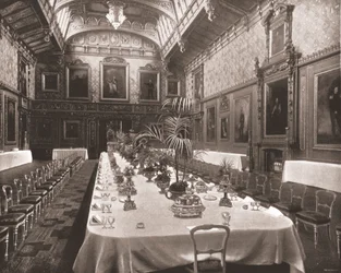 The Waterloo Chamber, Windsor Castle, Berkshire, 1894.