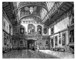 The Waterloo Room, Windsor Castle, c1888