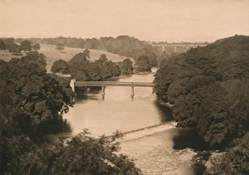 The Weir below Barnard Castle, 1902