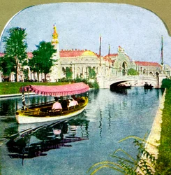 The West Lagoon från världsutställningen, St Louis, Missouri, 1904