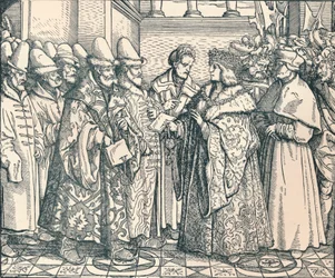 Den vita ryska federationen med kejsaren Max, c1507, 1907