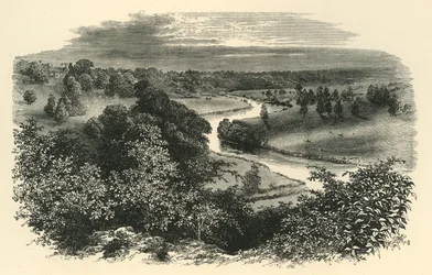 The Wye, från Goodrich Castle, c1890.
