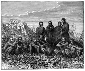 Zulu, Sydafrika, c1890