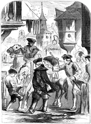 arresteringen av Charles Belleisle i Elbingerode, Tyskland, 1744 1800-talet
