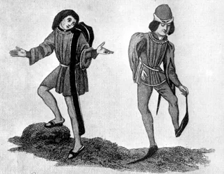 Berretino och poleyn, 1400-talet, 1910
