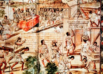 Byggnaden av Mexico City, 1500-talet