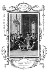 Kronan avgick till påvarnas legat av kung Johannes 1167-1216, 1213