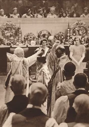 Kröningen av drottning Elizabeth, kung Georg VI:s hustru, 1937