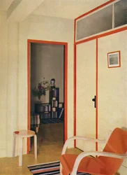 Entréhallen till Dr. H. J. Modreys lägenhet vid Highfield Court, 1936